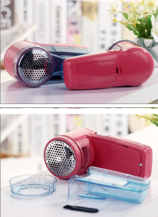 Portable electric clothing lint