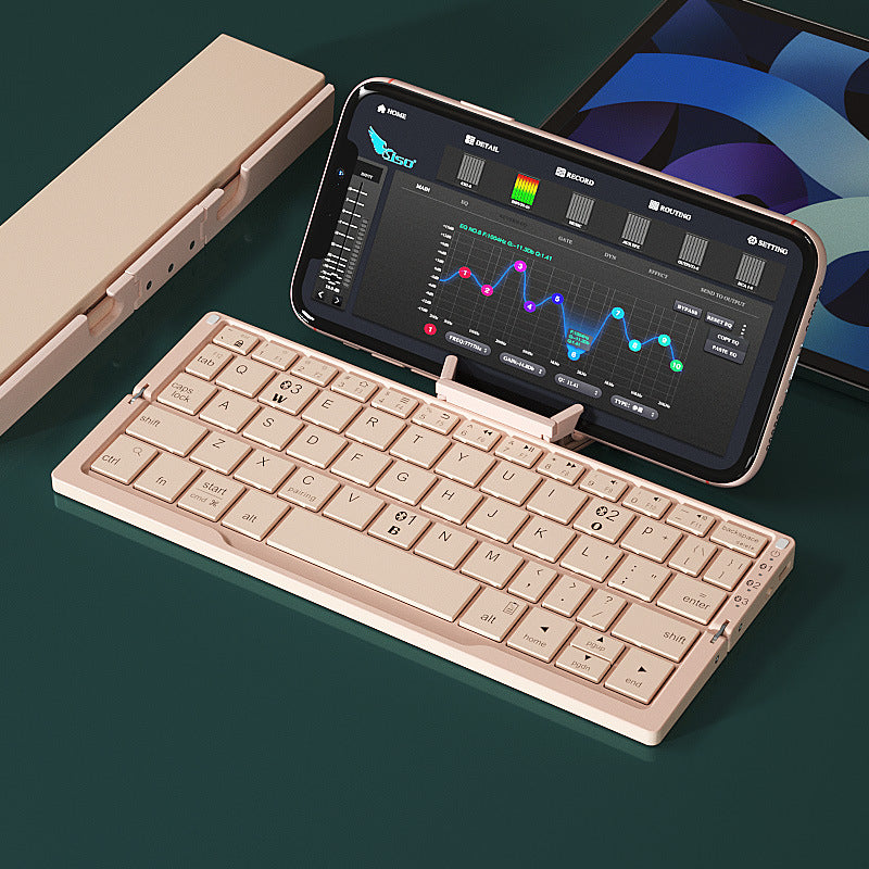 Foldable keyboard  with phone stand