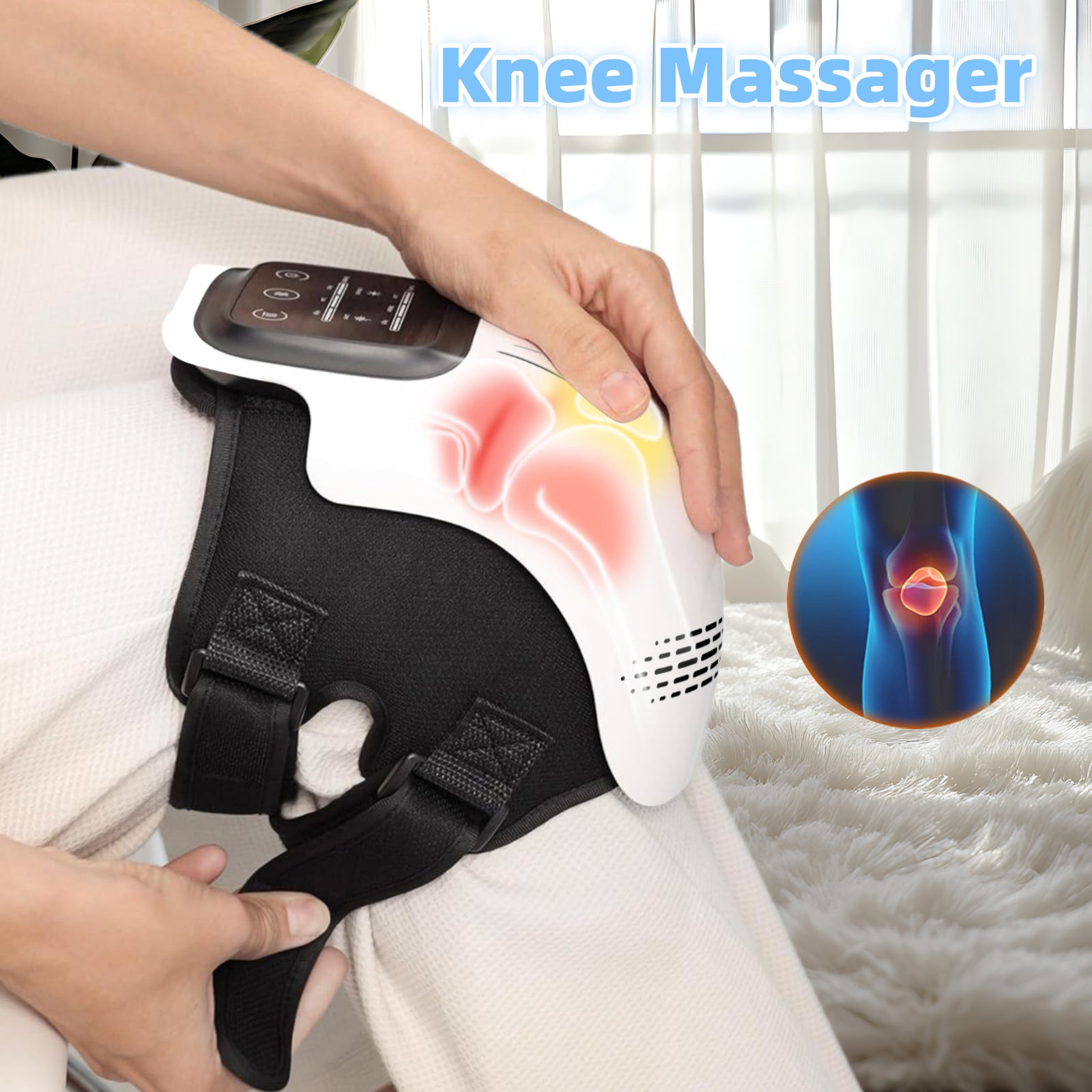 Smart Knee Massager – Heat & Vibration Pain Relief